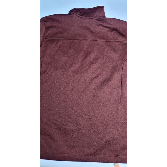 The North Face Mens Large Textured Cap Rock 1/4 Zip Fleece Pullover Burgandy - Picture 13 of 13